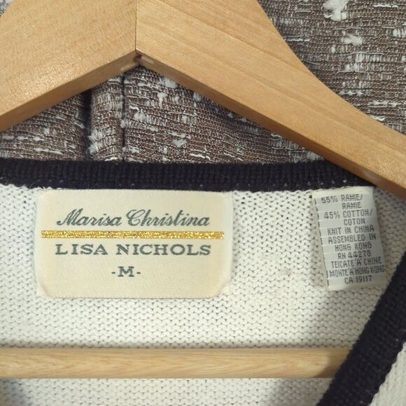 Vintage Marisa Christina - Lisa Nichols Embroidered Button Up Sweater‎ Women's M - Picture 4 of 6
